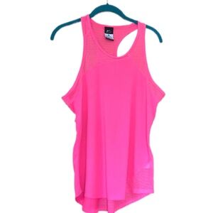 Nike Dri Fit Womens Pink Tank Top with Mesh Detail, L